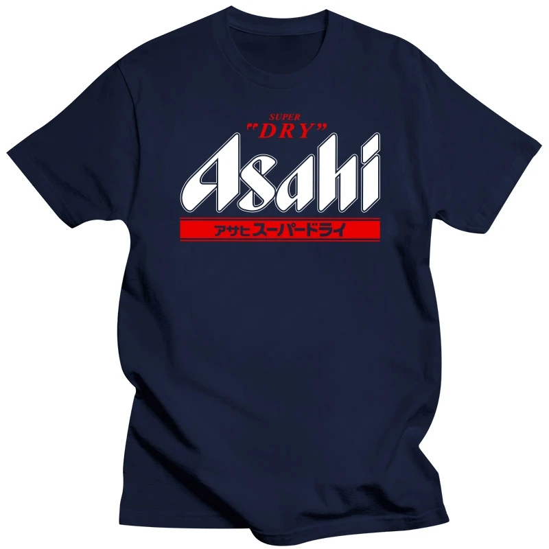 ASAHI BEER JAPANESE RETRO VINTAGE logo tee shirt tshirt Mens free shipping