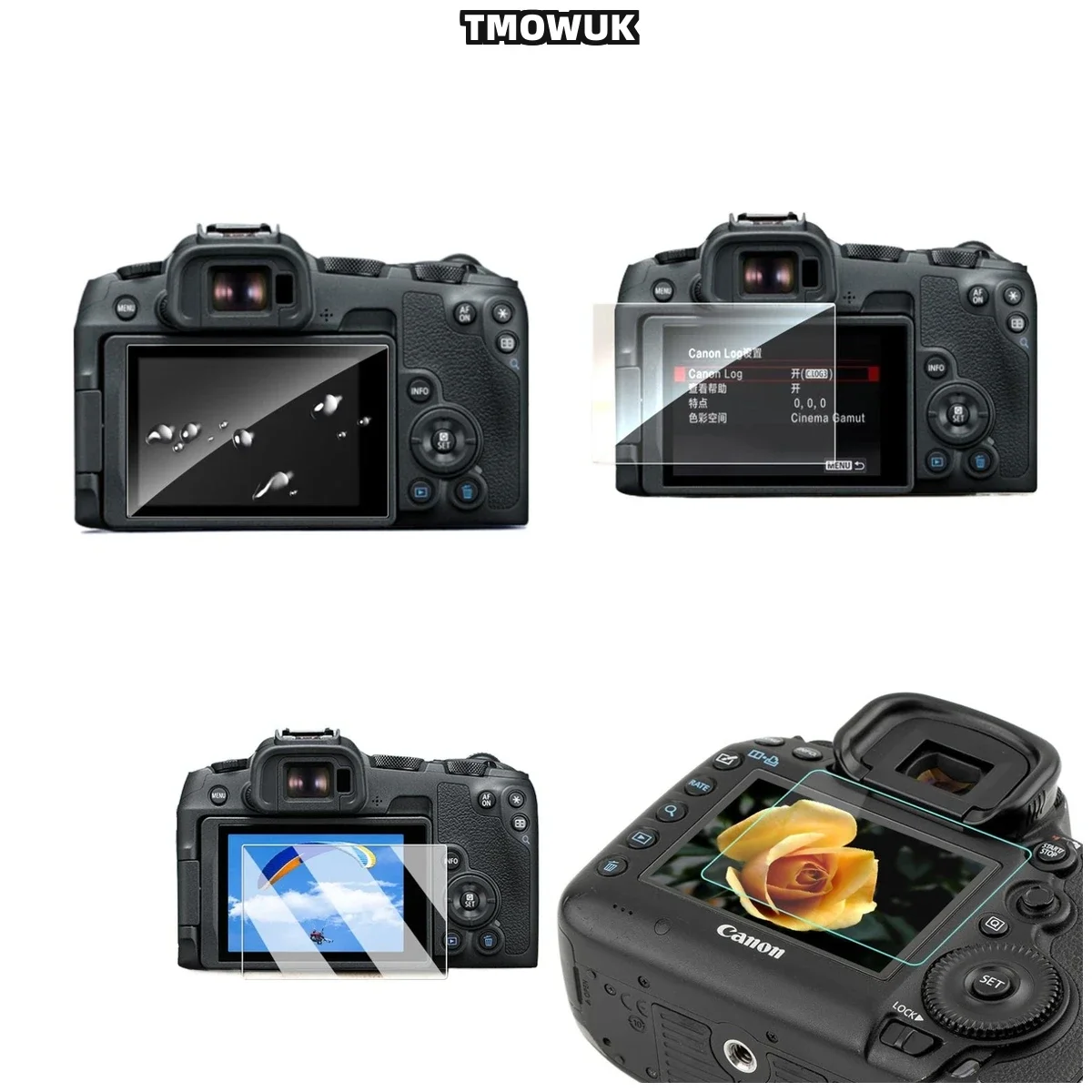 For Canon EOSR M5 M3 M10 100D KISS X7, Shock Absorbing Film, Ultimate Defense.