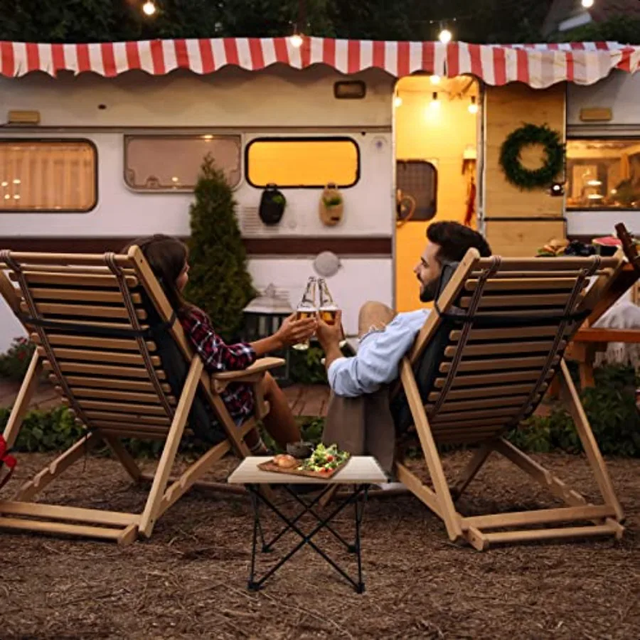 Tragbarer Camping-Beistelltisch, ultraleichter klappbarer Strandtisch aus Aluminium mit Tragetasche für Kochen im Freien, Picknick, Camp, Boot, Reisen