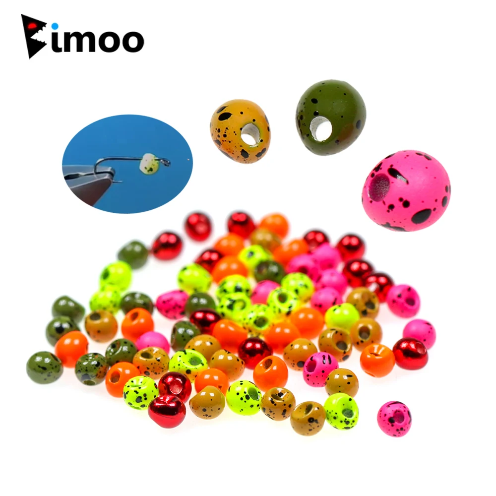 

Bimoo 100PCS 2.3~3.8mm UV Spot Offset Tungsten Beads Jig Off Tear Drop Eccentric Hole Beads Nymphs Streamers Fly Tying Materials