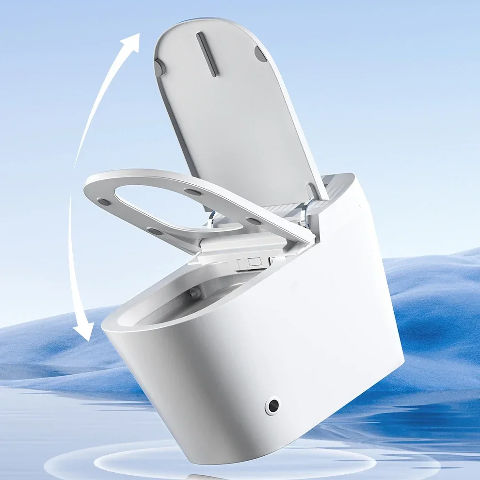 High quality auto-open close lid wc toilet auto flushing intelligent toilets square shape floor mounted smart toilet