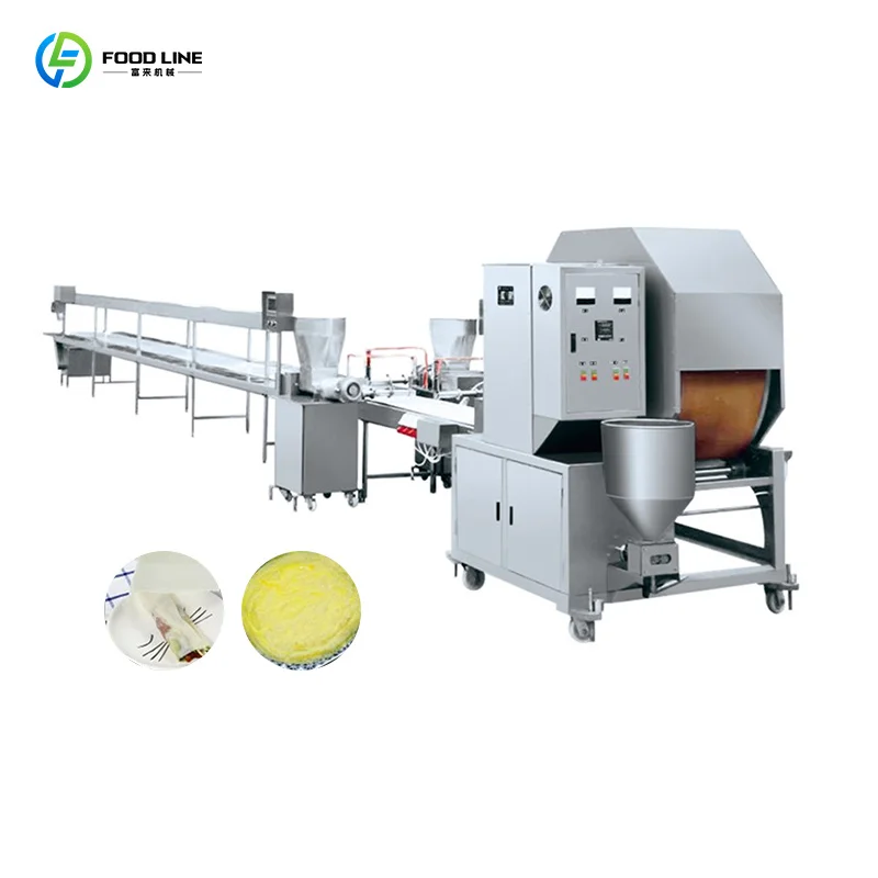 Tortilla Production Line Touch Screen Control Tortilla Forming Baking Line for Mexican Food Manufacturing