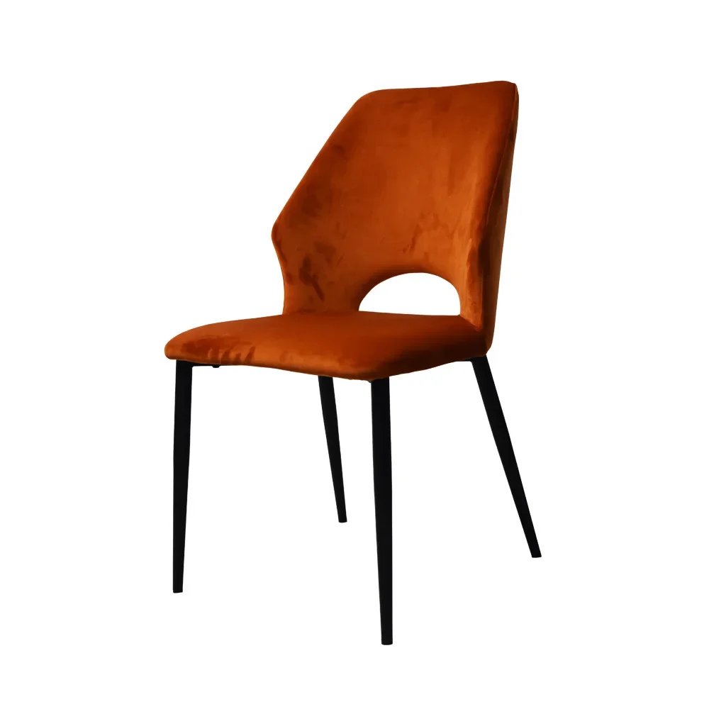 For European Style Dinning Room Furniture Cafe Modern Luxury Kitchen Chairs Steel Dining Chair With Gold Leg