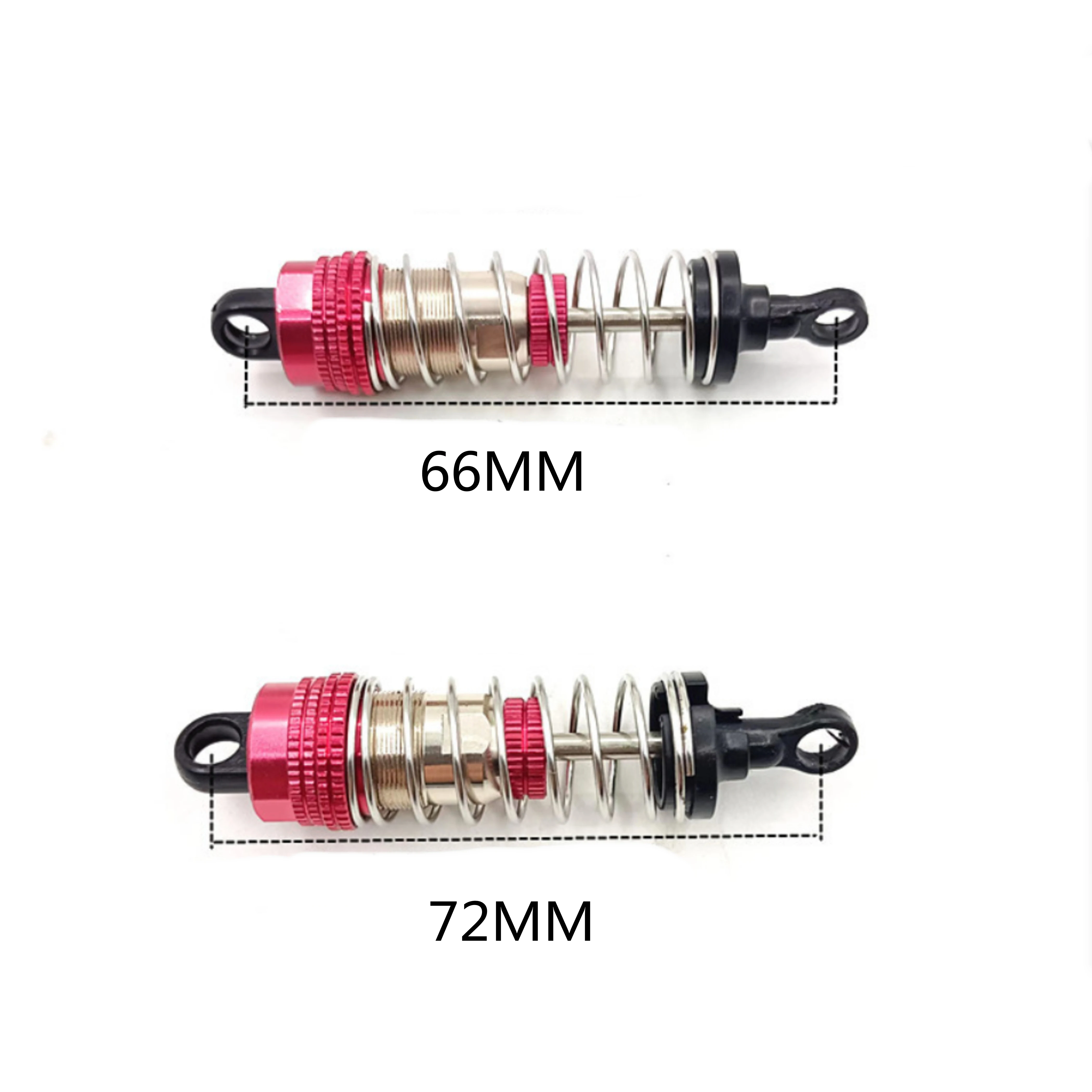 mn86 mn86s mn128 oil typed fillied shock absorber set 4pcs 66mm 72mm shock accessories parts