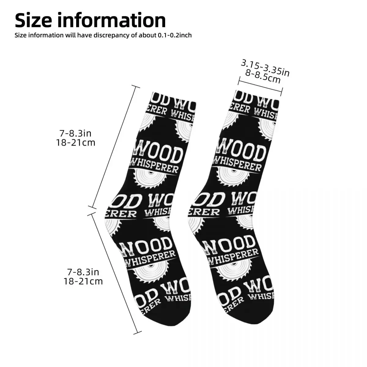 Cool And Funny Carpenter Woodworker Gift Wood Whisperer Socks High Quality Stockings All Season Long Socks Man's Woman's Gifts