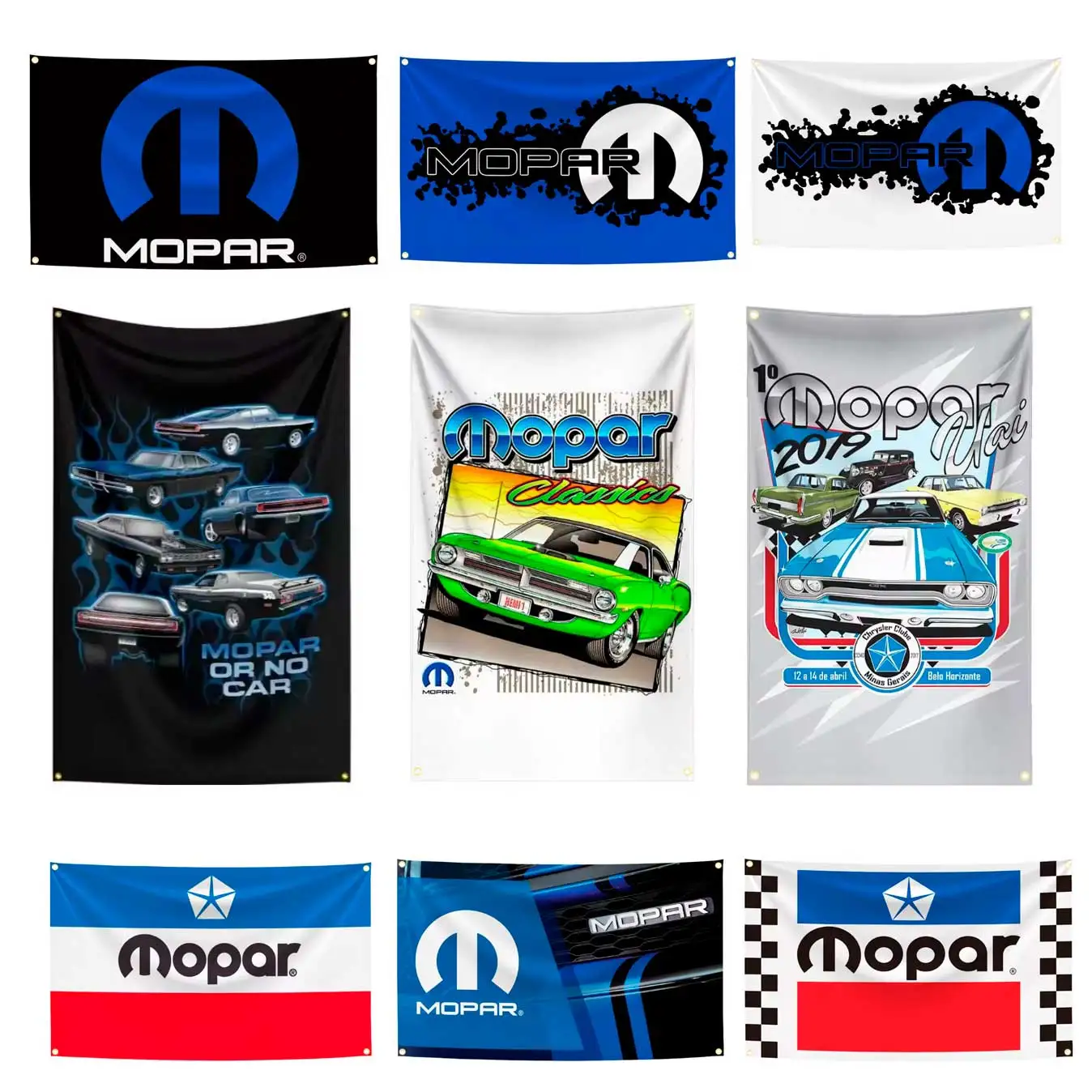 2x3fts 3x5fts 5x8fts Mopars Racing Car Flag Banner Tapestry Banner For Auto Enthusiasts Racing Car Garage Or Outdoor Decoration