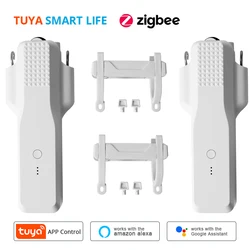 Zigbee Smart Curtain Robot Upgraded Tuya Curtain Driver For Roman I Type U Type Curtains Track Alexa Google Home Voice Control