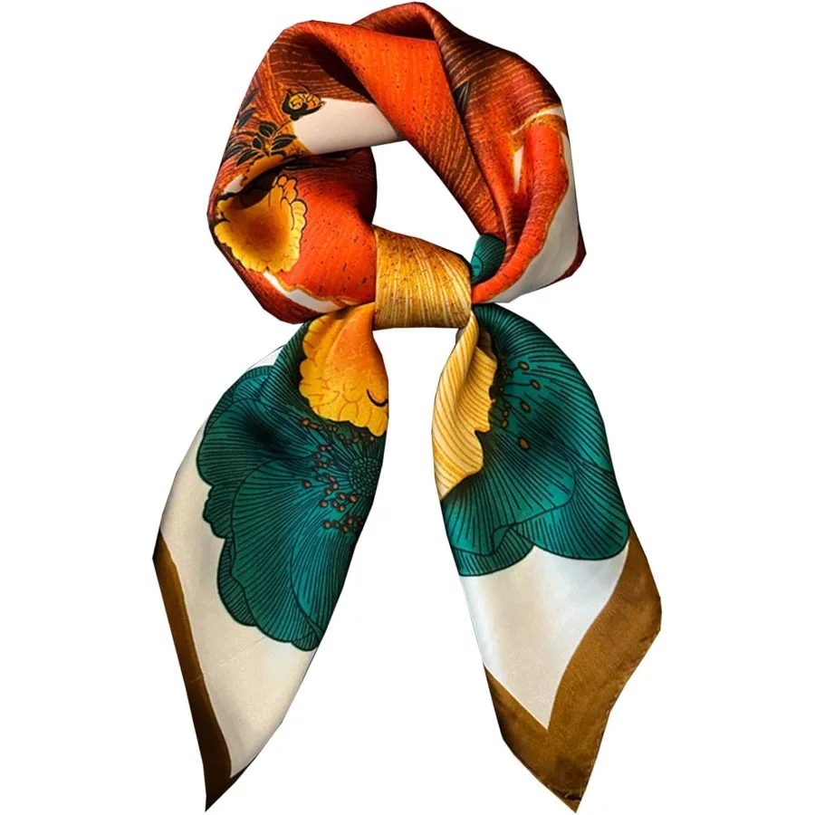 

Легкие модные шелковые атласные платки для женщин: универсальные повседневные аксессуары для сна. Стильный галстук и элегантный.