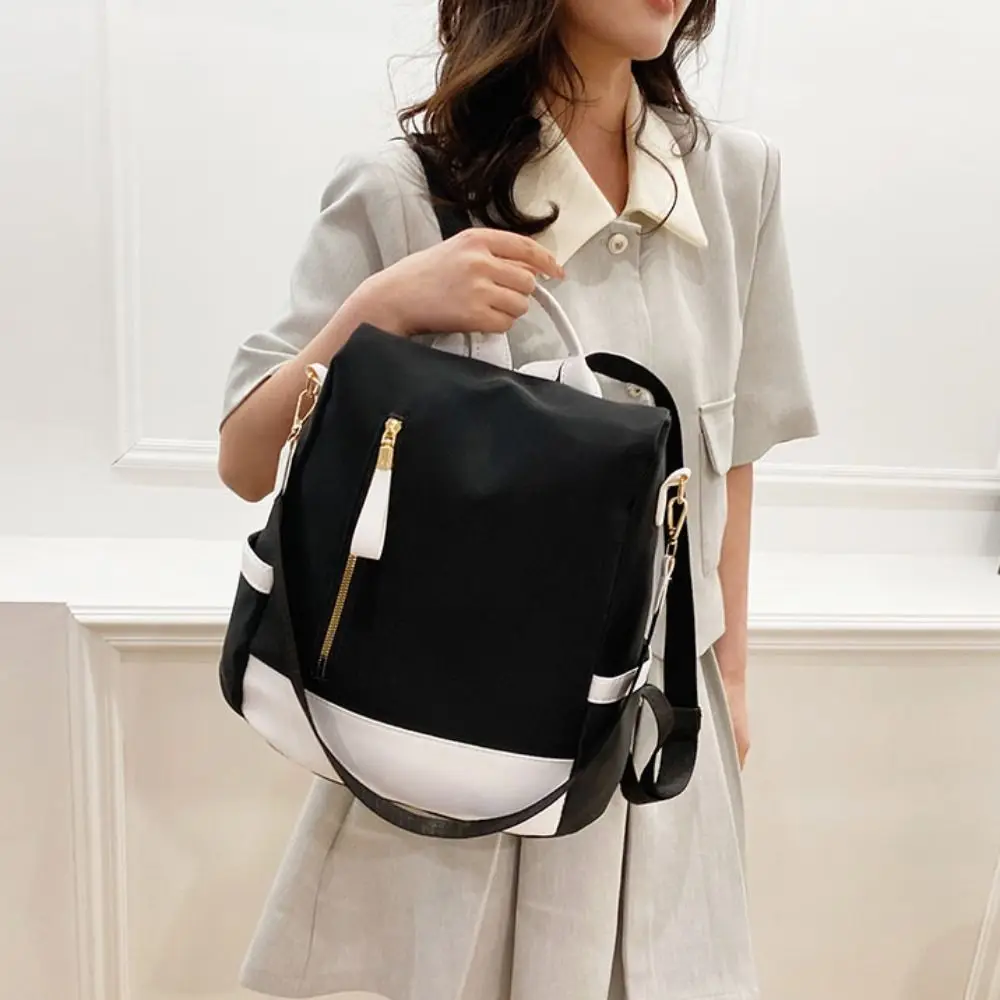 

Multipurpose Fashion Women Backpack Elegant Anti Theft Casual Shoulder Bag Nylon Fabric Waterproof Female Daypack Outdoor Sport