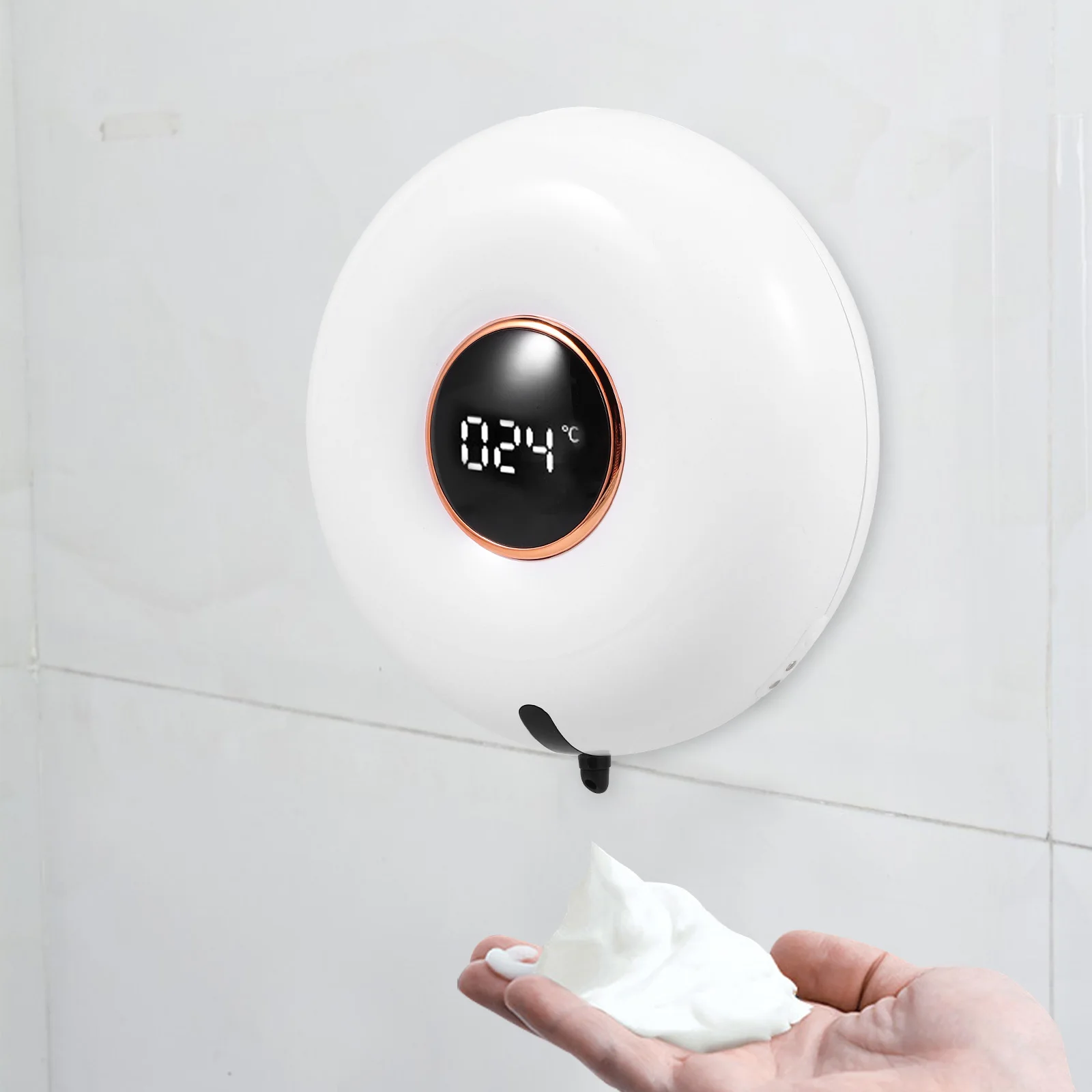 

280ml Automatic Induction Soap Dispenser Intelligent Sensor Touchless Household Hand Bathroom Washing Fluid Container