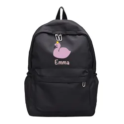 Personalized Children's Backpack with First Name for Kindergarten, Nursery, Nanny, Weekend Outing and Different Color Pattern