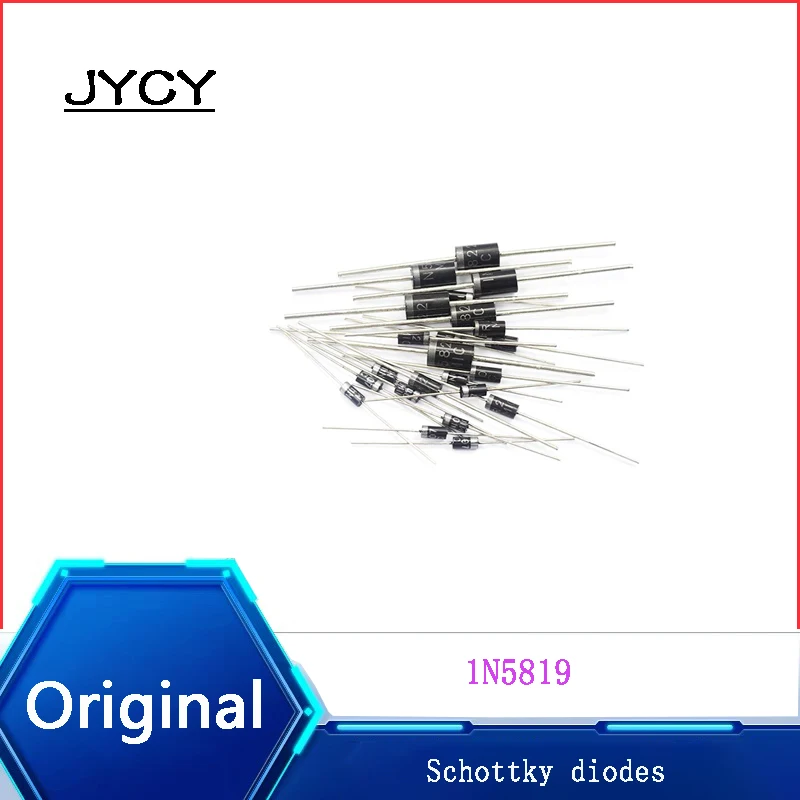 10st Schottky Diodes 1n5819 1a 40V Directe Plug Diode