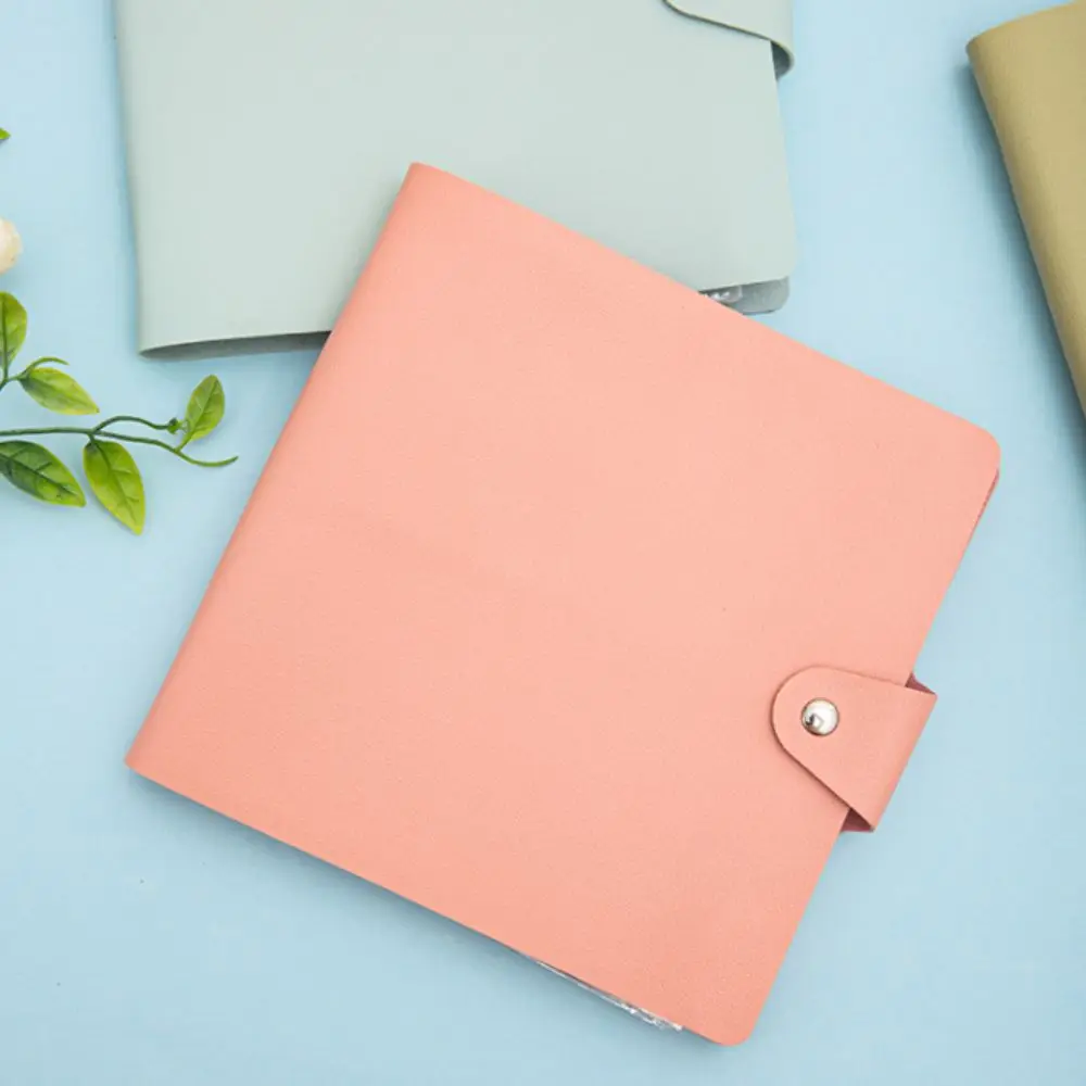 PU Leather Money Savings Binder Waterproof Refillable Cash Budget Binder Handbook Storage Wallet Envelop Savings Challenges Book