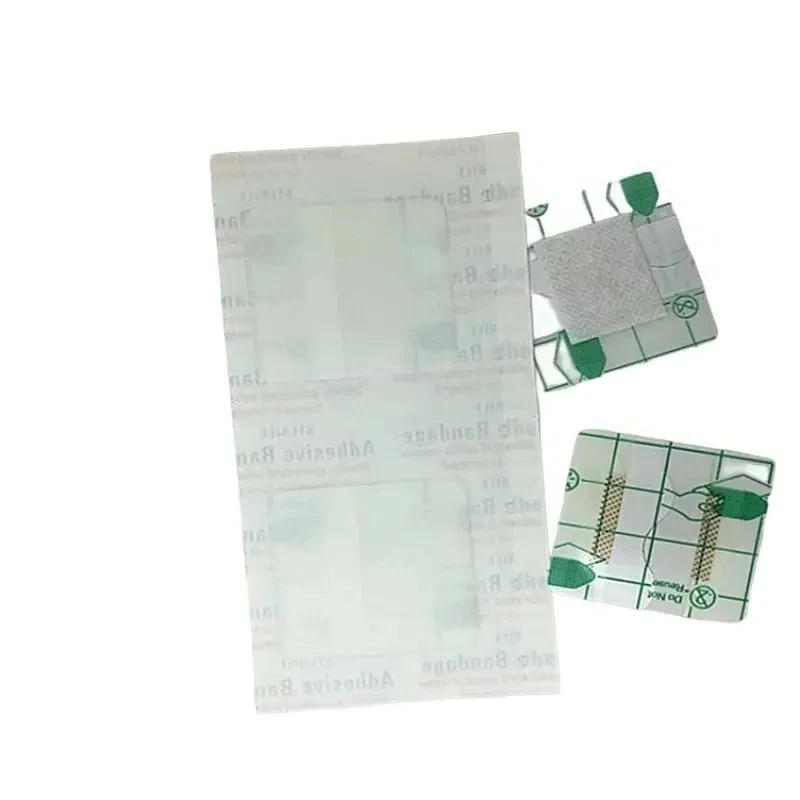 

50Pcs/Set Square Clear Band Aid Transparent/Non Transparent Wound Dressing Patch Tape First Aid Strips Plaster Adhesive Bandages