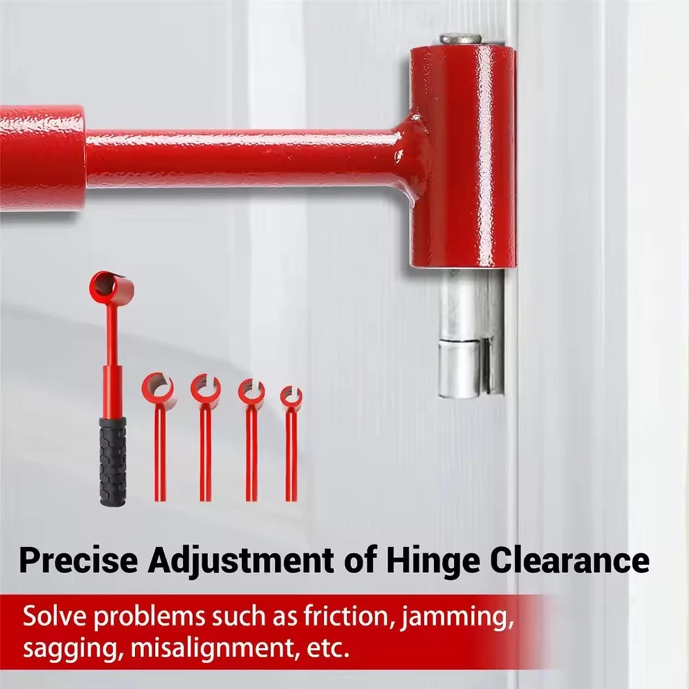 Zestaw kluczy do regulacji szczeliny zawiasów, 4 szt., wytrzymały, z ulepszoną funkcją regulacji zawiasów drzwiowych.