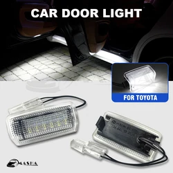 2Pcs 12V LED Car Door Light For Toyota Prado 150 J150 LC150 Land Cruiser 200 J200 LC200 Camry 40 50 55 Auto Signal Lamp