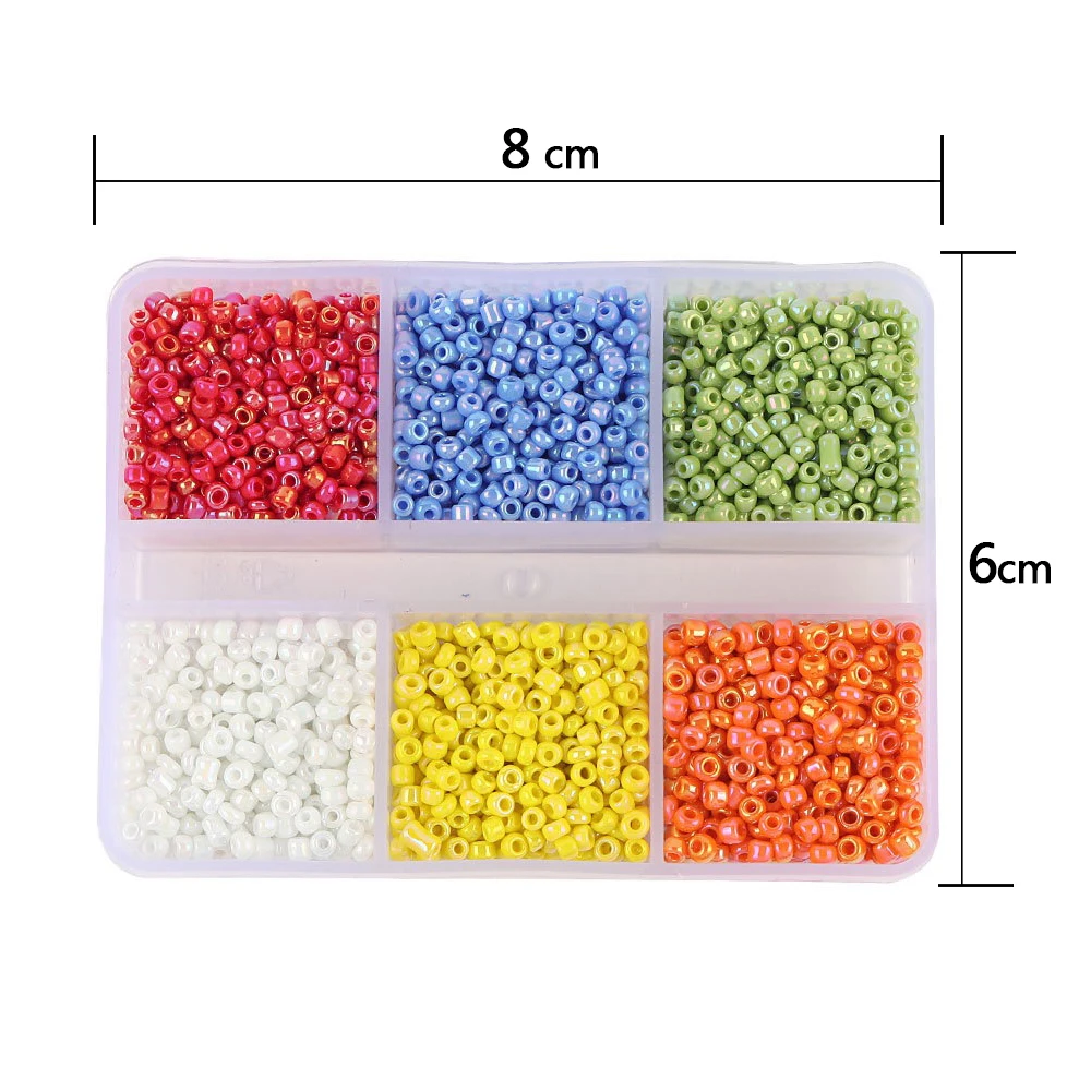 Czech Glass Seed Beads Box Set Delica Glass Beads Spacer Beads For DIY Bracelet Beads Handmade Needlework Jewelry Making