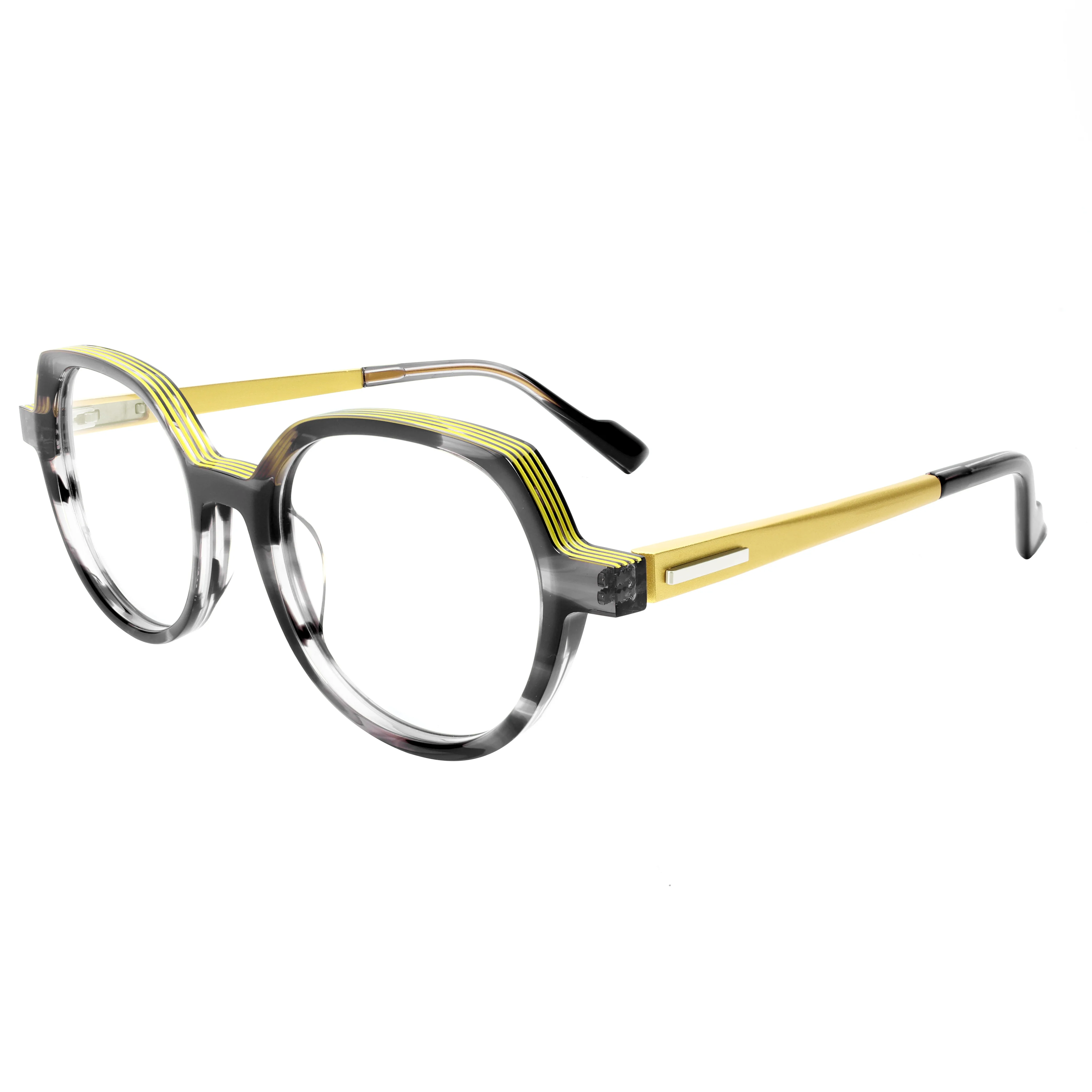 

VZONE Высококачественная ацетатная оправа для очков геометрической формы, цветной градиент, дизайн для модных мужчин и женщин, роскошные очки