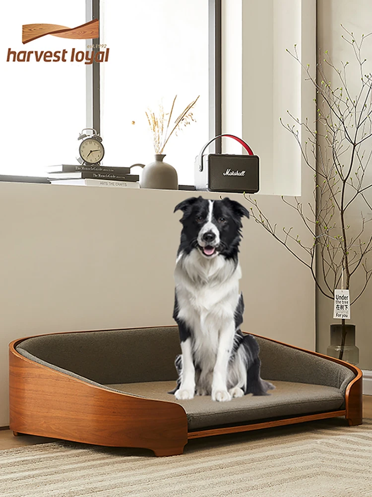 Detachable and Washable Solid Wood Kennel, High-End Pet Furniture, Universal, Luxury, Comfortable, Four Seasons