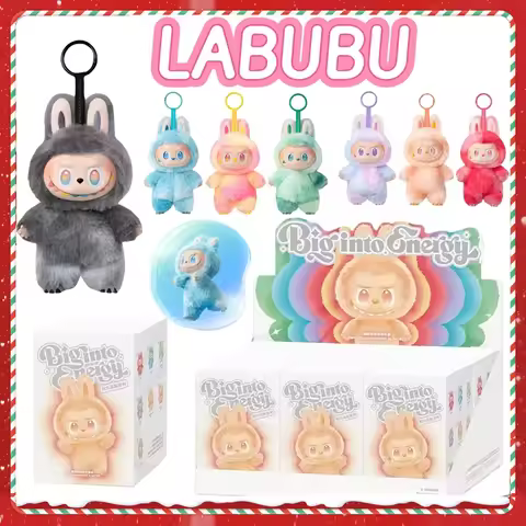 Suitable for LabubuV3 series heartbeat macaron enamel blind box PVC figurine table decoration cute doll children's birthday gift - AliExpress