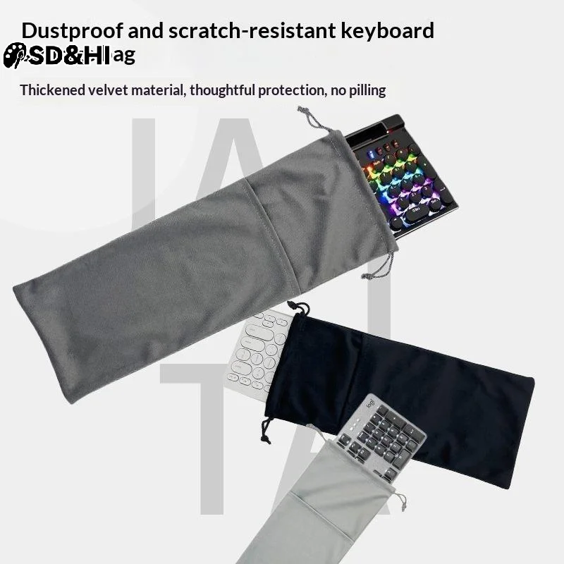 Storage Bags Keyboard Bags Drawstring Pocket Dustproof Handbag For Suitable For 68/87/108 Key Keyboards