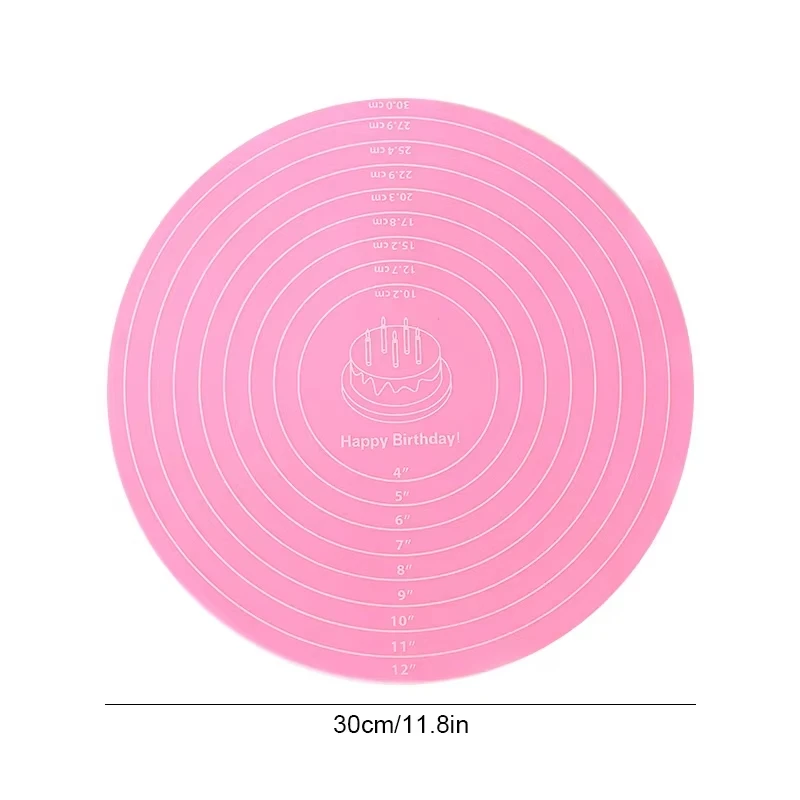 Round Silicone Baking Mat 2