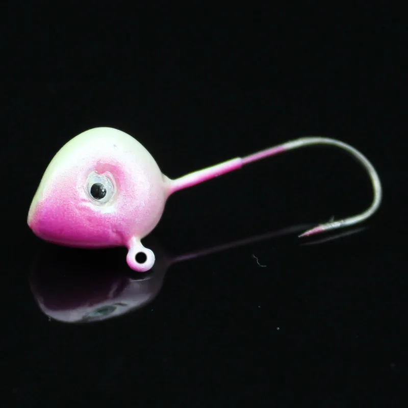 Fishing Lure Jig Fish Head Hook 1g/2g/3g/4g/5g Mini Jigs Artificial Lure Match Worm Grub