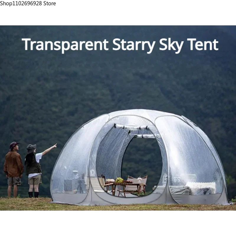 4-6people/8-10people  Outdoor Starry Sky Transparent Tent Net Red Bubble House Tent Outdoor Camping Detachable Tent 2023 New