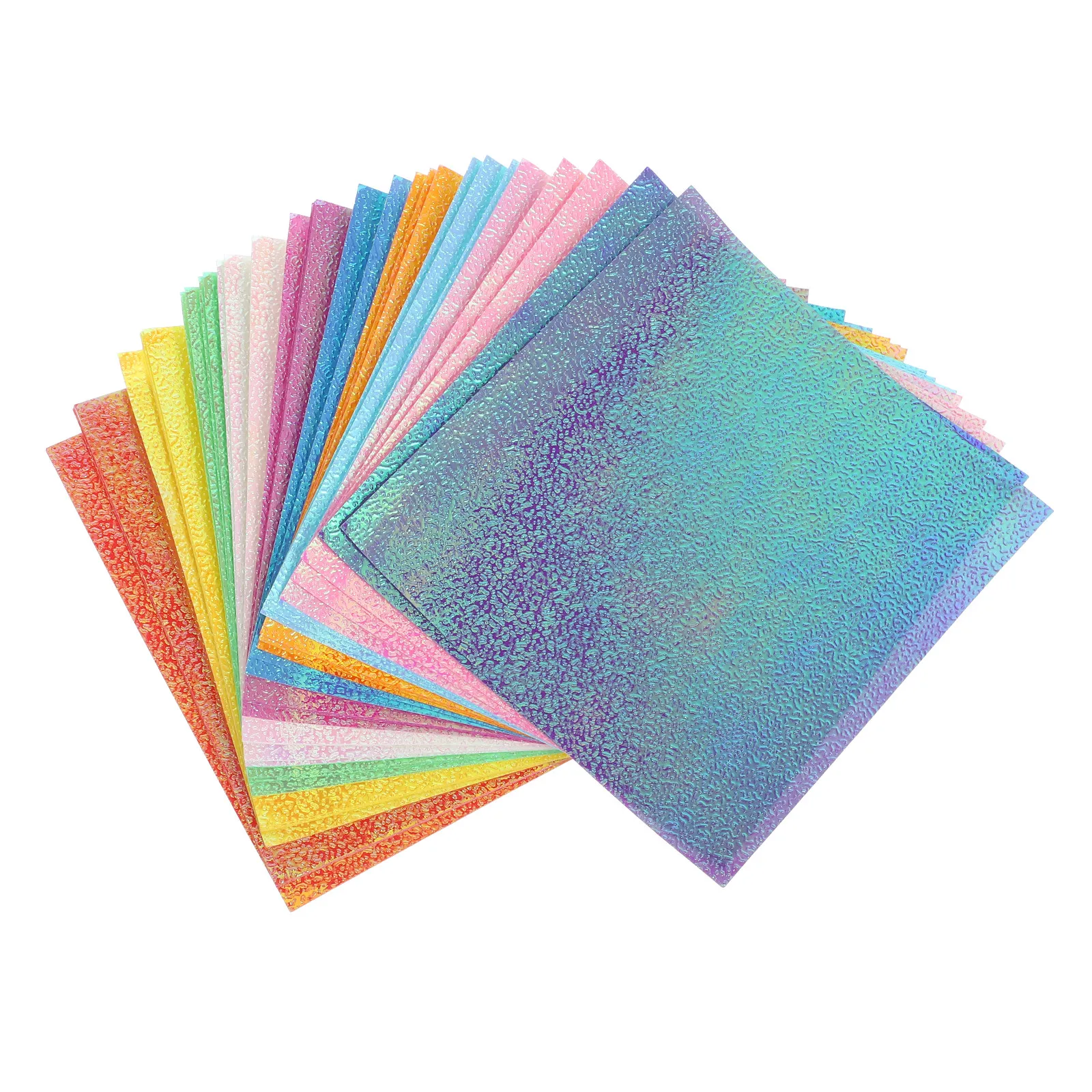 50pcs Colorful Lustrous Origami Paper for Birthday Party Crafts, Foldable Decorative Handicrafts