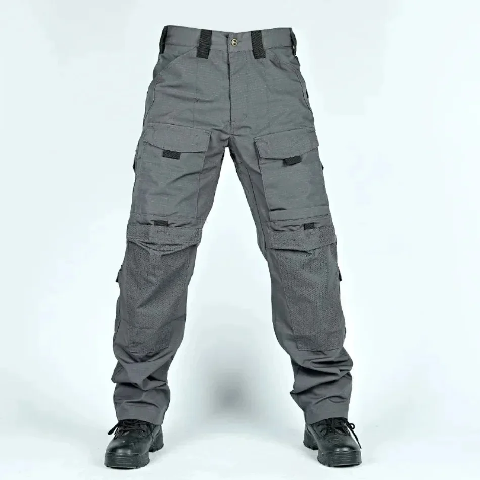Taktische Hosen für Herren, Outdoor-Cargohosen mit mehreren Taschen, Militär-Kampfhosen, strapazierfähige Wander- und Arbeitshosen für Herren. – Detail 5