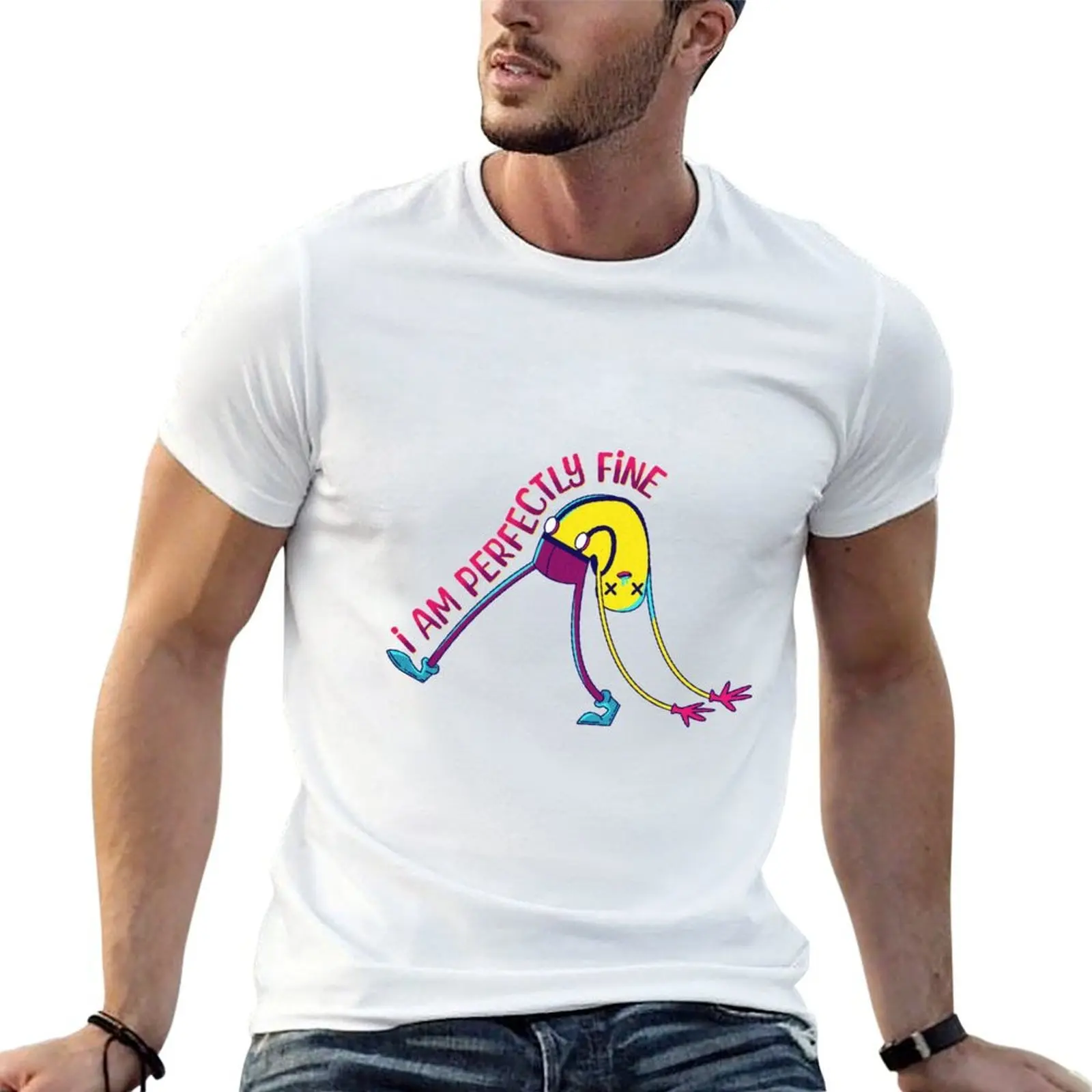 

I am Perfectly Fine Funny Mascot T-Shirt t shirts for man cotton cotton t shirts man 100% T-Shirt