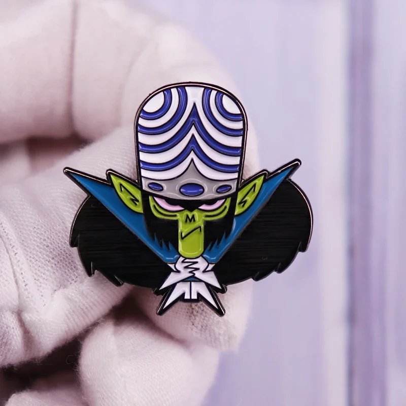 Funny Mojo-jojo Enamel Pin Badge Devil Chimpanzee Evil Brooch Fashion Jewelry Decor