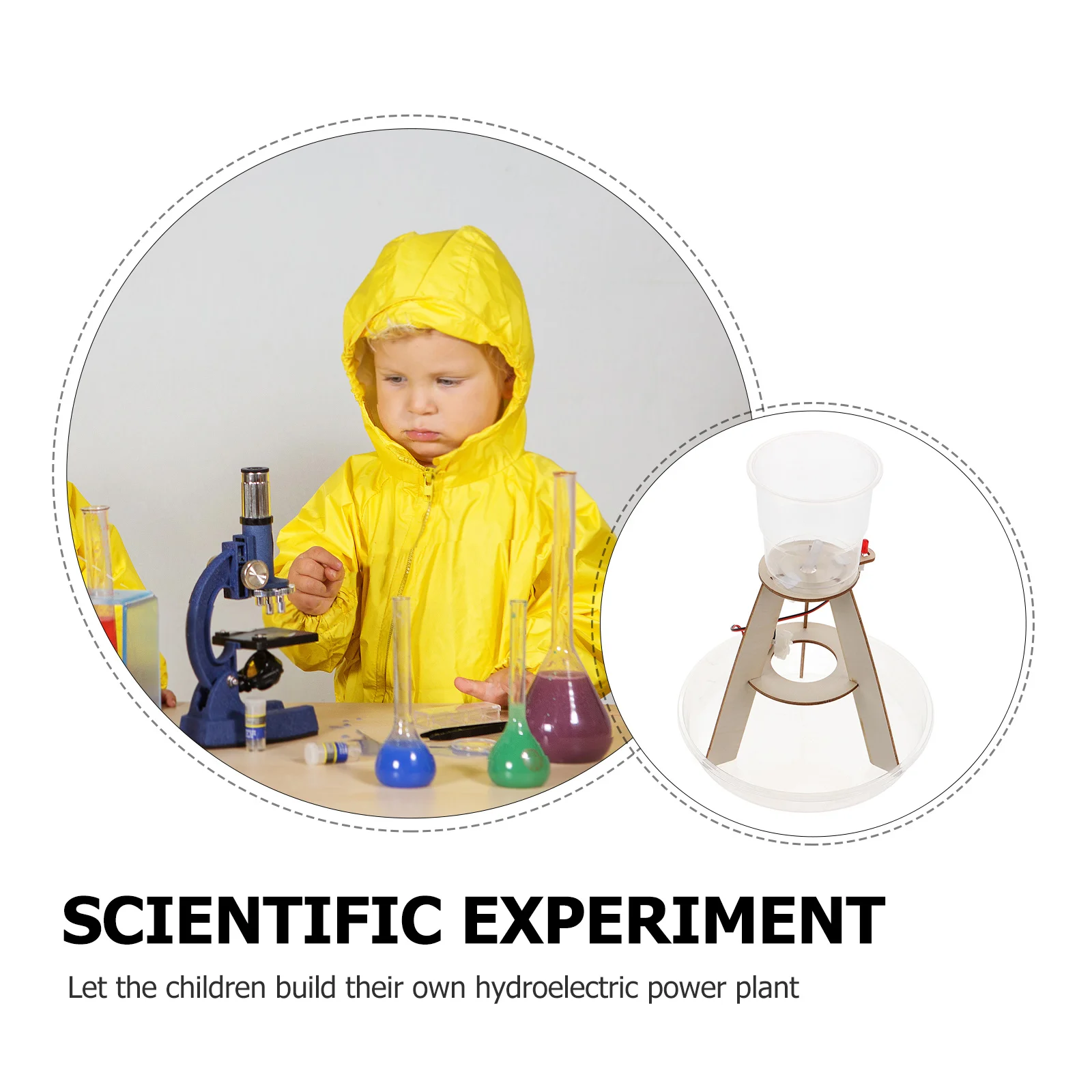 Hydro-elektrische Power Kit Water Power Onderwijs Wetenschapsexperiment Set voor kinderen Diy Waterturbine Generator Wetenschap