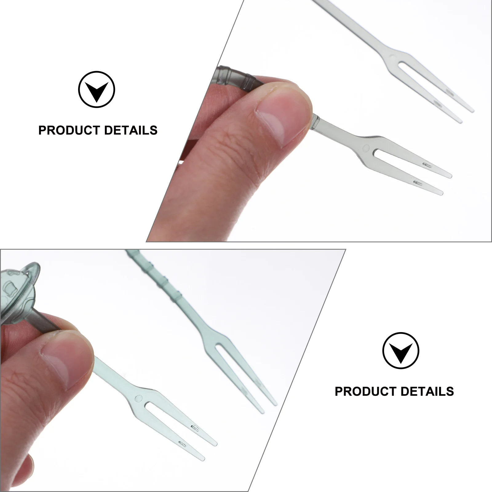 

Lengthened Plastic Fruit Forks Anti-Slip Disposable Food Picks for Dessert Cake Sandwich Party Utensils Convenient Cleaning Baby