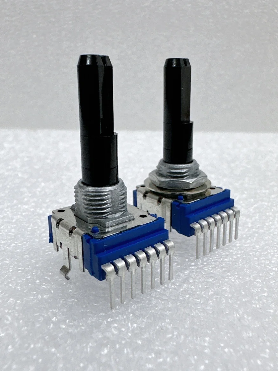 20pcs JAPAN Vertical Single row 7 pin B10K 103B Rotary Potentiometer Sound Volume D handle 25MM switch