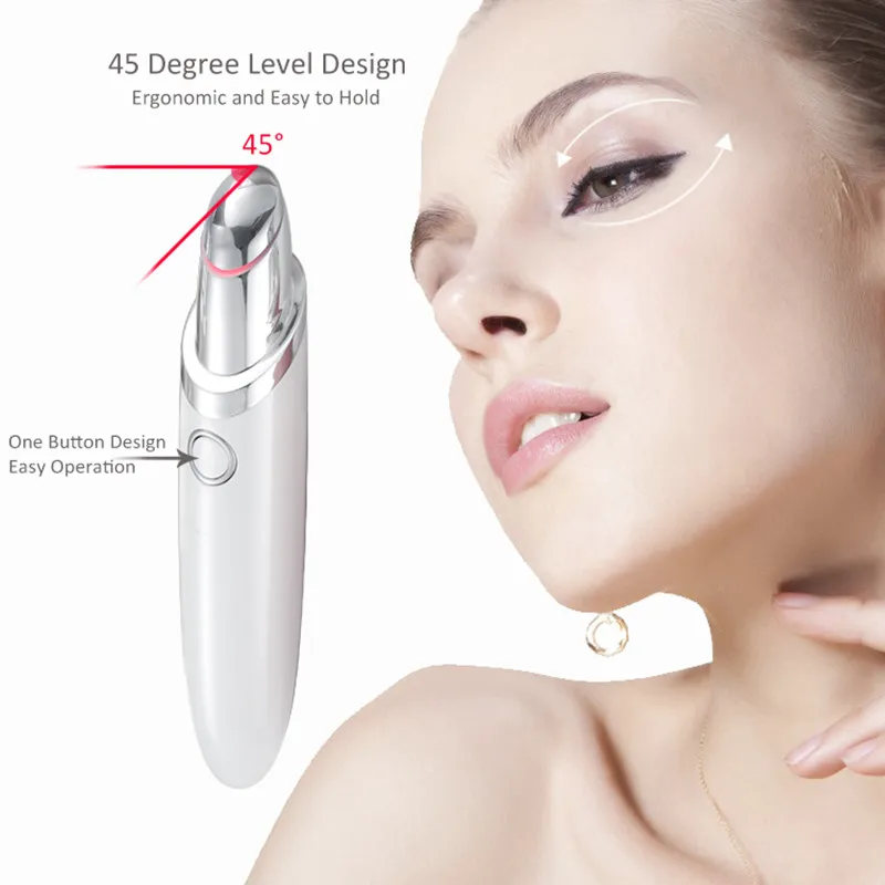 Multifunction Anti-wrinkle Device Therapy Tool Private Label Therapeutic Electric Heat Eye Massager Pen