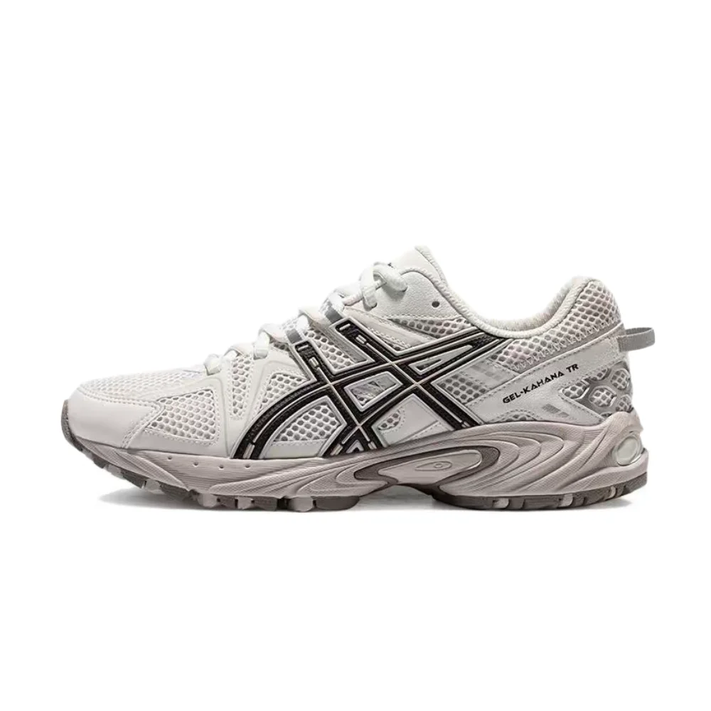 ASICS Gel-Kahana TR Women's White/Gray/Black High-Top Dad Sneakers–Fabric/Synthetic Leather Upper & Durable Comfort 1203A390-200 view 2
