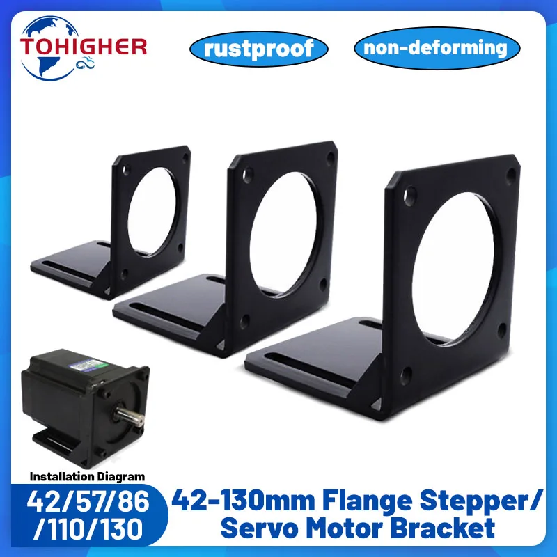 

42/57/60/80/86/110/130 мм монтажный кронштейн шагового серводвигателя универсальный монтажный кронштейн для двигателя Nema17 Nema23 Nema42 Nema52