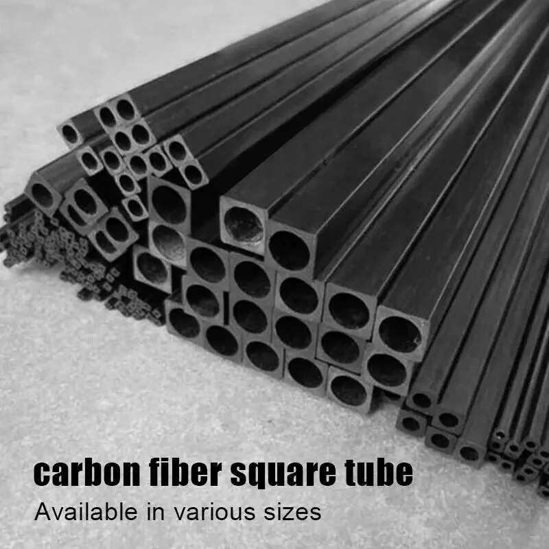 carbon fiber square tube Length 500mm outer diameter 2mm 2.5mm 3mm 4 5mm 6mm 8mm 10MM