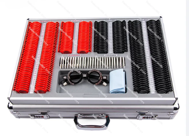 Professional Portable Metal 266PCS Optometry Test Box Trial Lens Set Optical Instrument