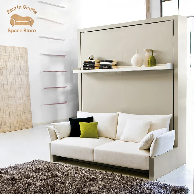 Electric invisible bed wall multi-functional small apartment invisible sofa integrated Murphy folding hardware
