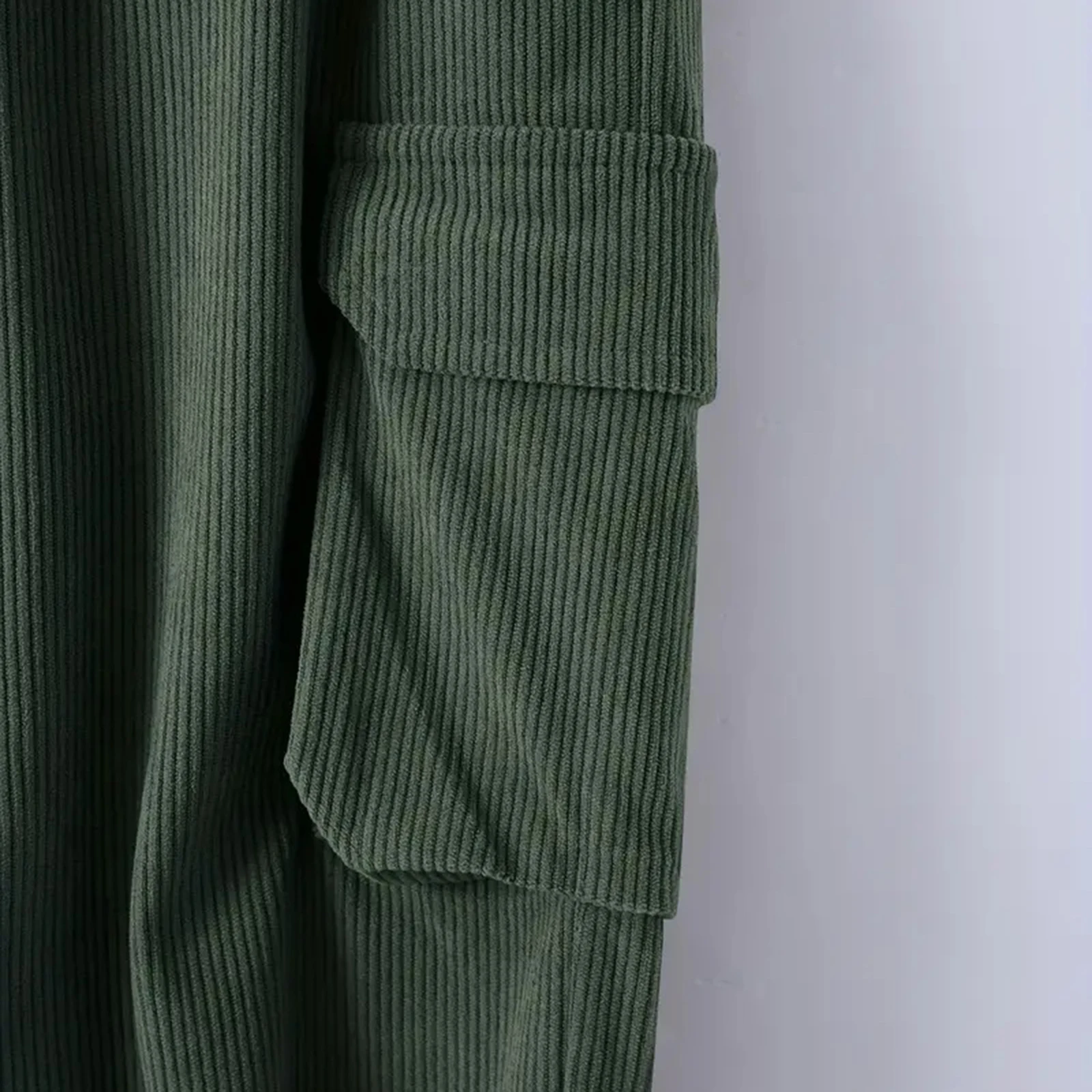 

Мужские вельветовые брюки-карго, однотонные джоггеры с эластичной резинкой на талии и несколькими карманами, повседневные длинные брюки