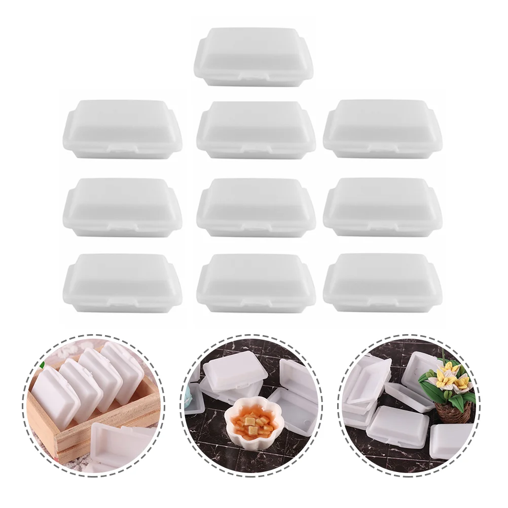 

Simulation Takeaway Toys Mini Lunch Box Dollhouses Case Model Playset Accessories