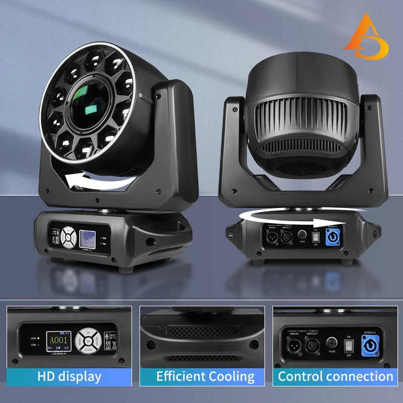 DMX 10*20W LED Beam Moving Head Bee Eyes RGBW Wash Strobe Pro DJ Stage Lighting for Club Show Bar Performance Wedding Pub Events