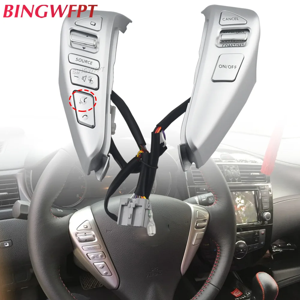 

For Nissan TIIDA BLUEBIRD SUNNY Livina NV200 multifunction steering wheel buttons