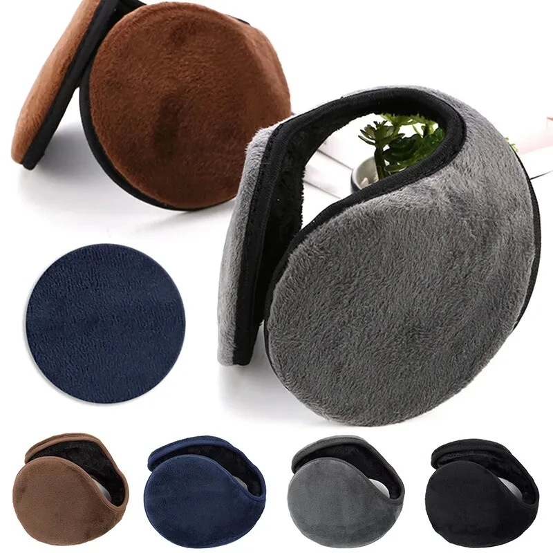 Earmuffs de pele quente para homens e mulheres, regalos de veludo, protetor de orelha grossa, ciclismo ao ar livre, esqui, inverno