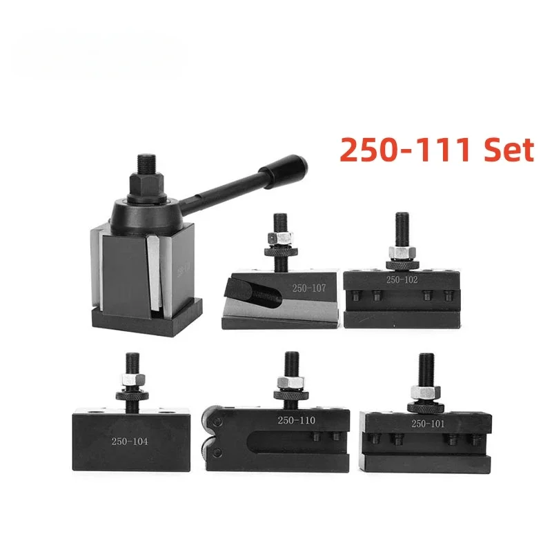 

NEW 250-111 Set Wedge Type Quick Change Tool Post GIB Piston Type Post Tool Holder