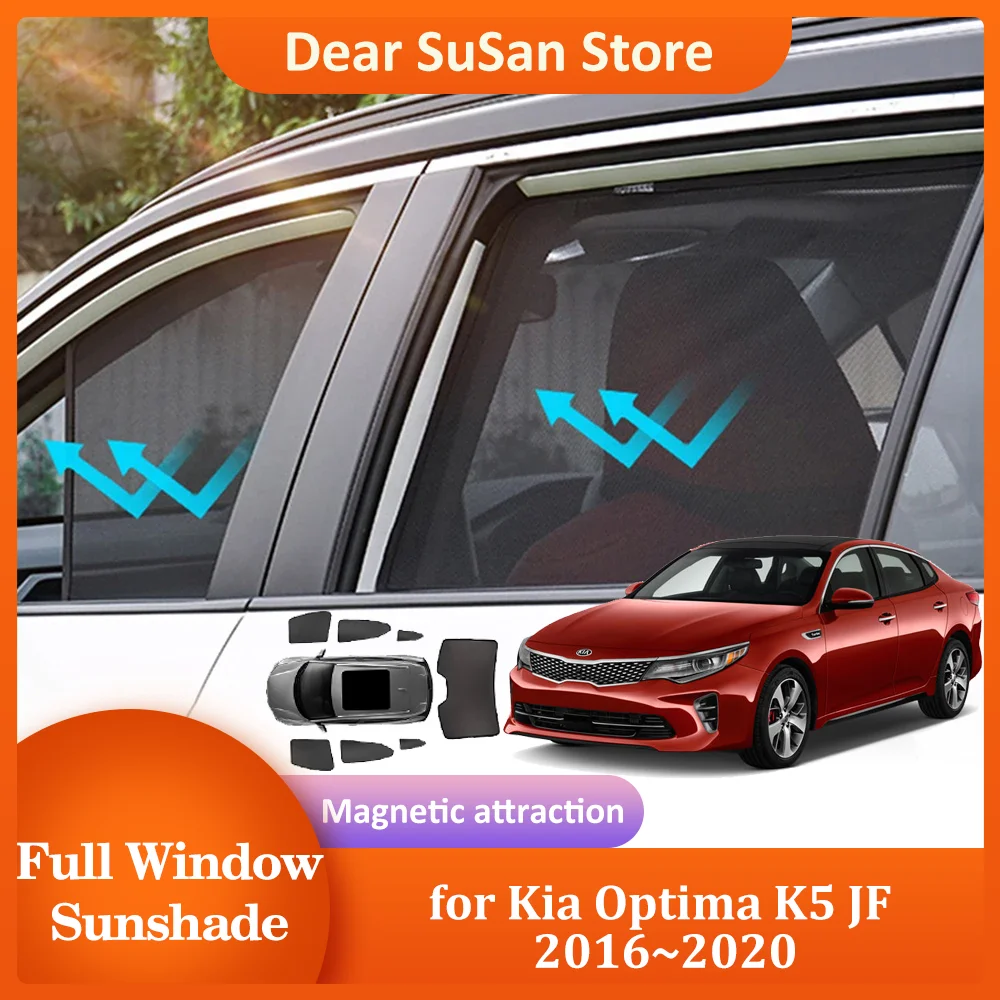 

Автомобильный Магнитный солнцезащитный козырек для Kia Optima K5 JF 2016 ~ 2020 2017 2018, солнцезащитный козырек на крышу лобового стекла, солнцезащитный козырек, аксессуары