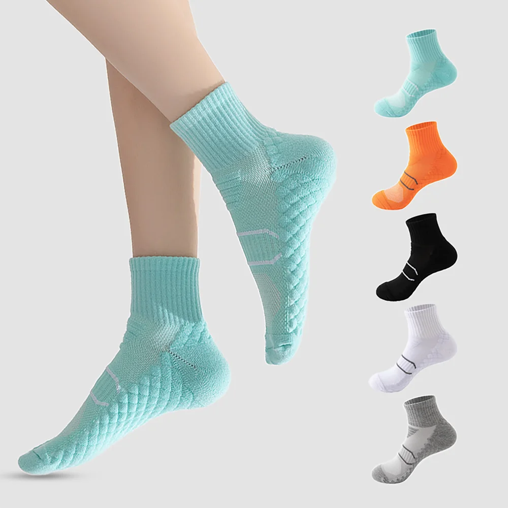 

Мужские и женские носки для бега, спортивные полотенца, утолщенные противоскользящие баскетбольные носки