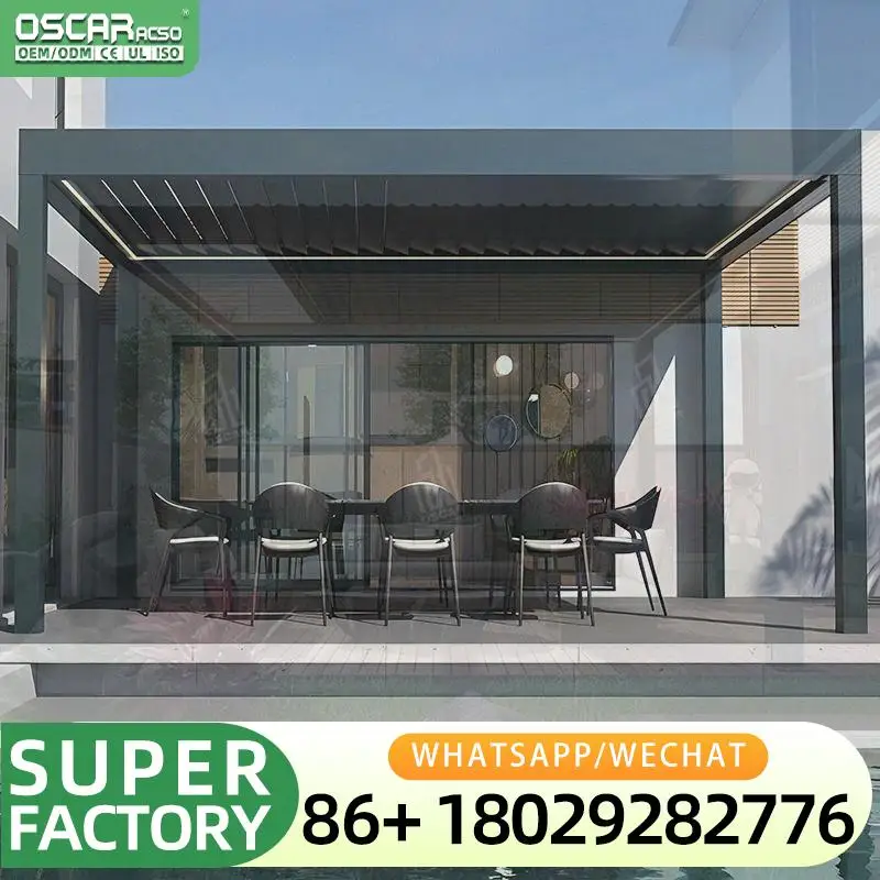 Extra Large Insulated Double Roof Gazebo for Poolside Party Outdoor Rest with Concealed Drainage pergolas